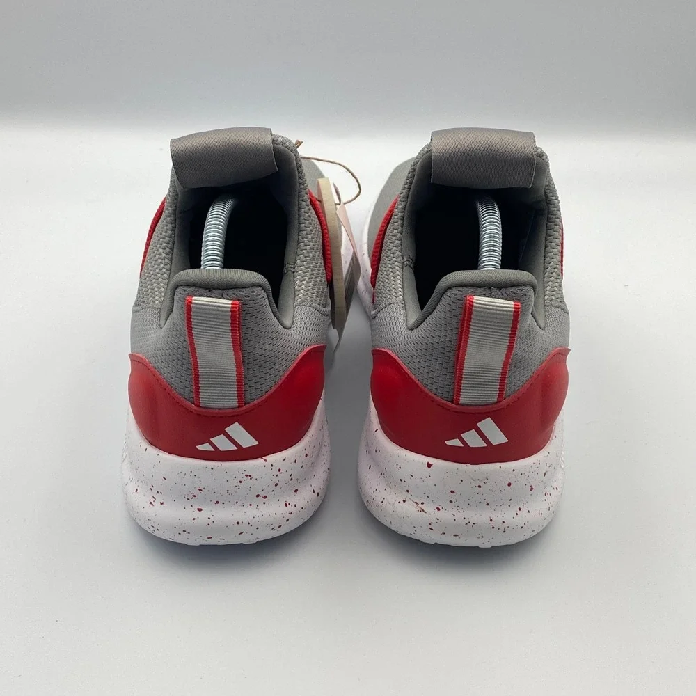 Adidas Lite Racer Adapt 7.0 Slip On Running Sneakers Gray Red Men's 9.5 JR0548